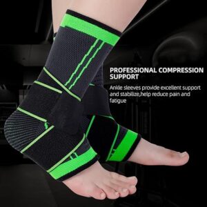1 pc Adjustable Compression Ankle Brace Breathable Support for Sports Exercise Fitness Men And Women
