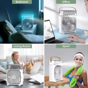 10 inch Portable Air Conditioner Fan Usb Electric Fan With Led Night Light, Fine Mist Water “Allow to open Cash on Delivery “