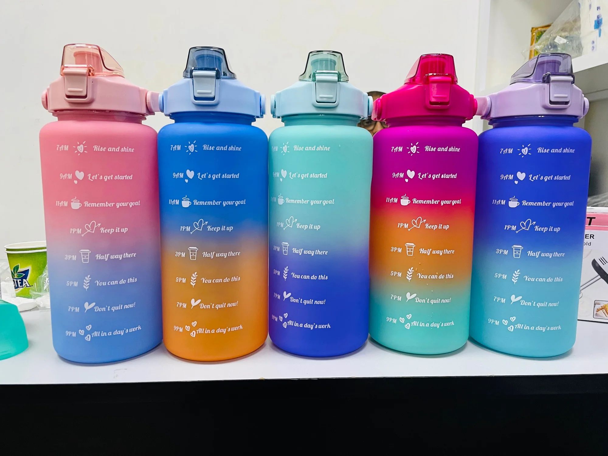 3 PCS 3in1 multicolor water bottles - Image 3