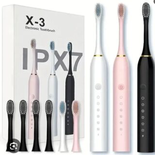 6 Modes Electric Toothbrushes for Adults Kids Smart Timer Rechargeable Whitening Toothbrush IPX7 Waterproof Tooth brush holder