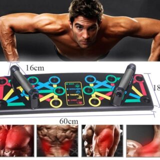 9 IN 1 Push Up Rack Board System Comprehensive Fitness Exercise Workout Pushup Stands