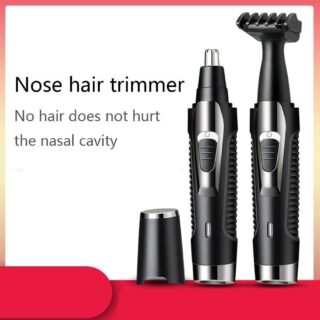 Ear Nose Hair Trimmer for Men Women USB Rechargeable Electric Facial Hair Trimmer with Dual-Edge Stainless Steel Blades