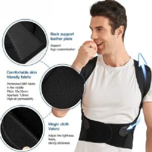 Hollow Webbing Posture Belt Automatic and intelligent adjustment Unisex Shoulder Support and Body Brace for Improved Spinal Alignment