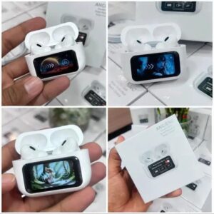 A9 Pro 2 Earbuds with LCD Tablet Airpods pro 2 with LCD touchscreen display bluetooth 5.3 for ios and android