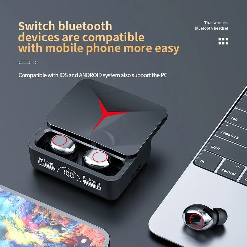 M90 Pro TWS Bluetooth 5.3 Wireless Earbuds With Touch Control - Image 4