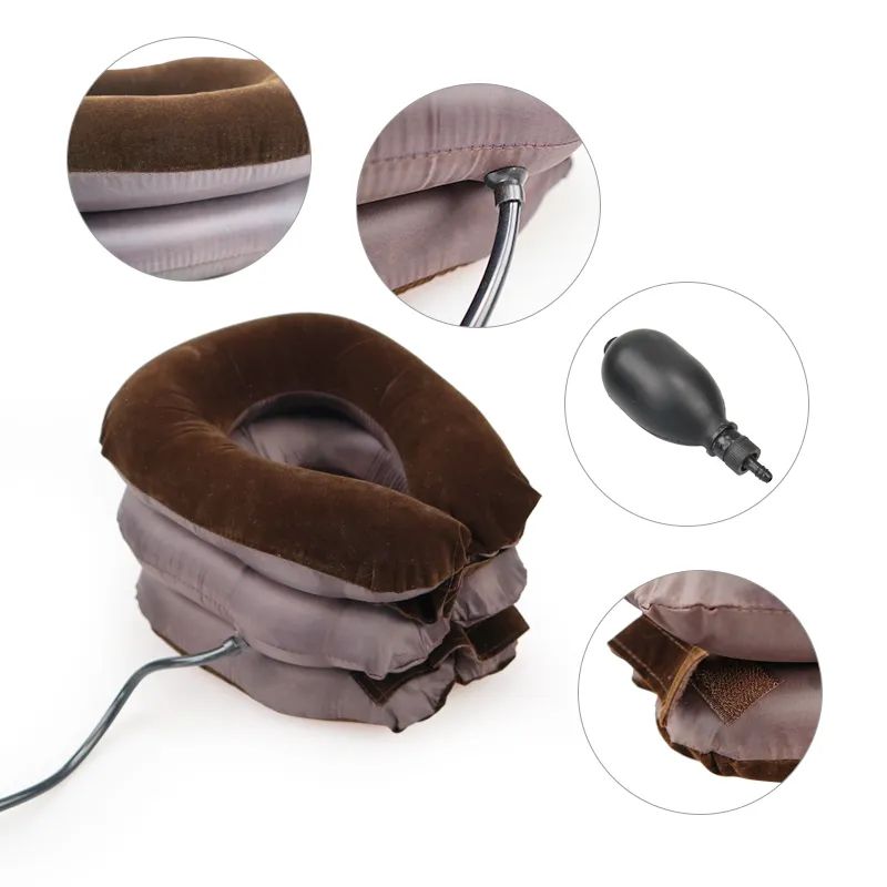 Neck Stretcher Inflatable Air Neck Traction Apparatus Device Soft Neck Cervical Collar Pillow Pain Stress Pain Relief Tractor - Image 3
