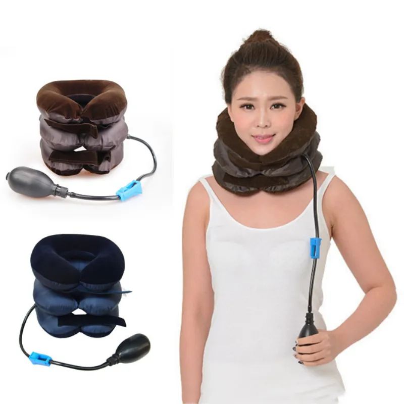 Neck Stretcher Inflatable Air Neck Traction Apparatus Device Soft Neck Cervical Collar Pillow Pain Stress Pain Relief Tractor - Image 6
