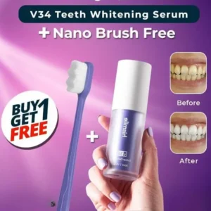 Pack Of 2 Tooth Brush Plus Hismiles Deal Teeth Brightening V34 Colour Corrector Serum Micro Nano Deal For Sensitive Gums Toothbrush