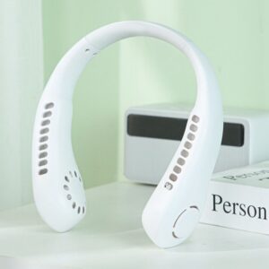 Portable Neck Fan Electric Wireless Fan Rechargeable USB Mini Fan Bladeless Personal Fans Hanging Neck Cooler for Outdoor Sport