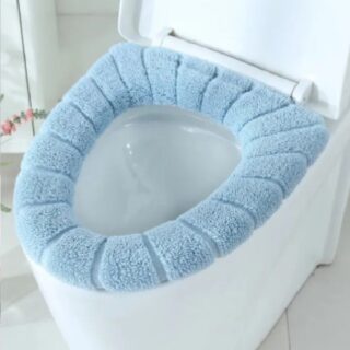 Toilet Seat Cushion Cover Bathroom Toilet Mat Cover Warm Washable Toilet Cover Universal Fit