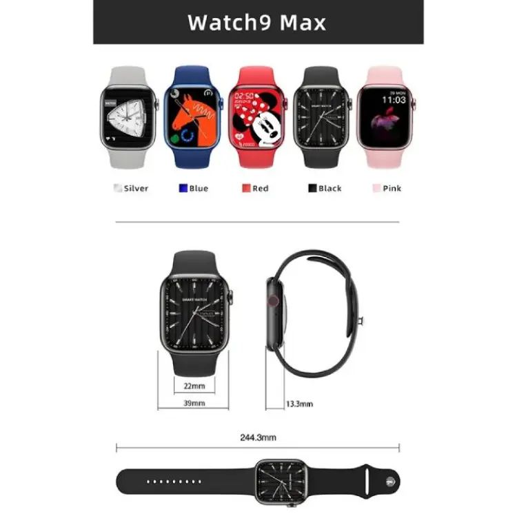 Watch9 Max Smart Watch Men Women Series Bluetooth Call NFC Wireless Charging Smartwatch - Image 3