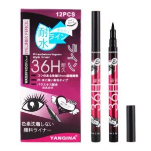 YANQINA Eyeliner Black Waterproof Eyeliner Pencil Professional Long Lasting Cosmetics Eye liner